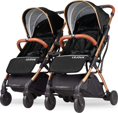 Twin Lejoux Go Baby Stroller Pushchair Pram (Includes twin clips)
