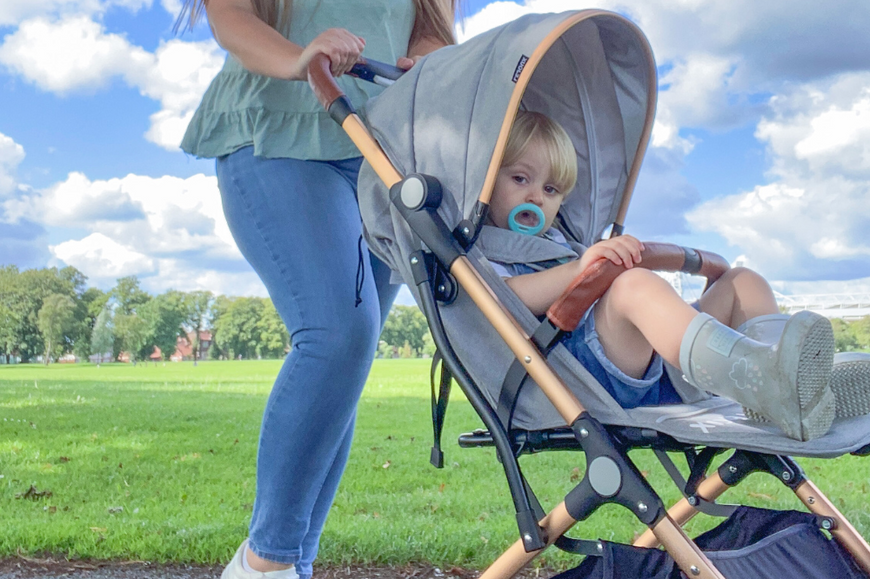 Child in stroller hotsell