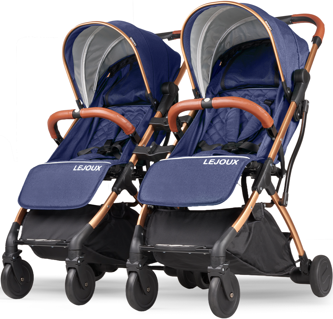 Twin Lejoux Go Baby Stroller Pushchair Pram Includes twin clips